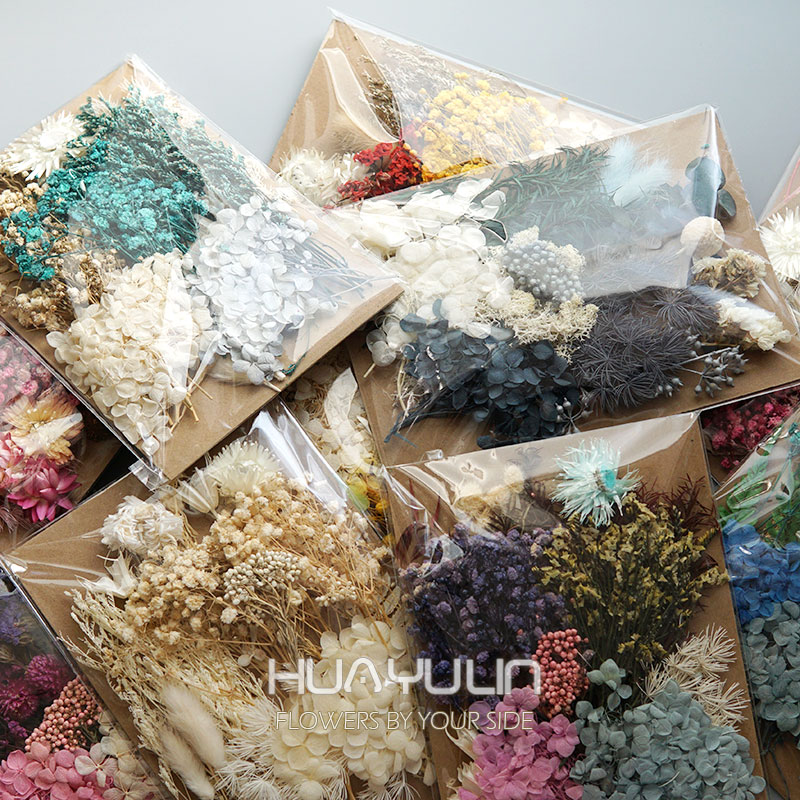 Candle Making Activity - 1 팩 인공 식물 말린 진짜