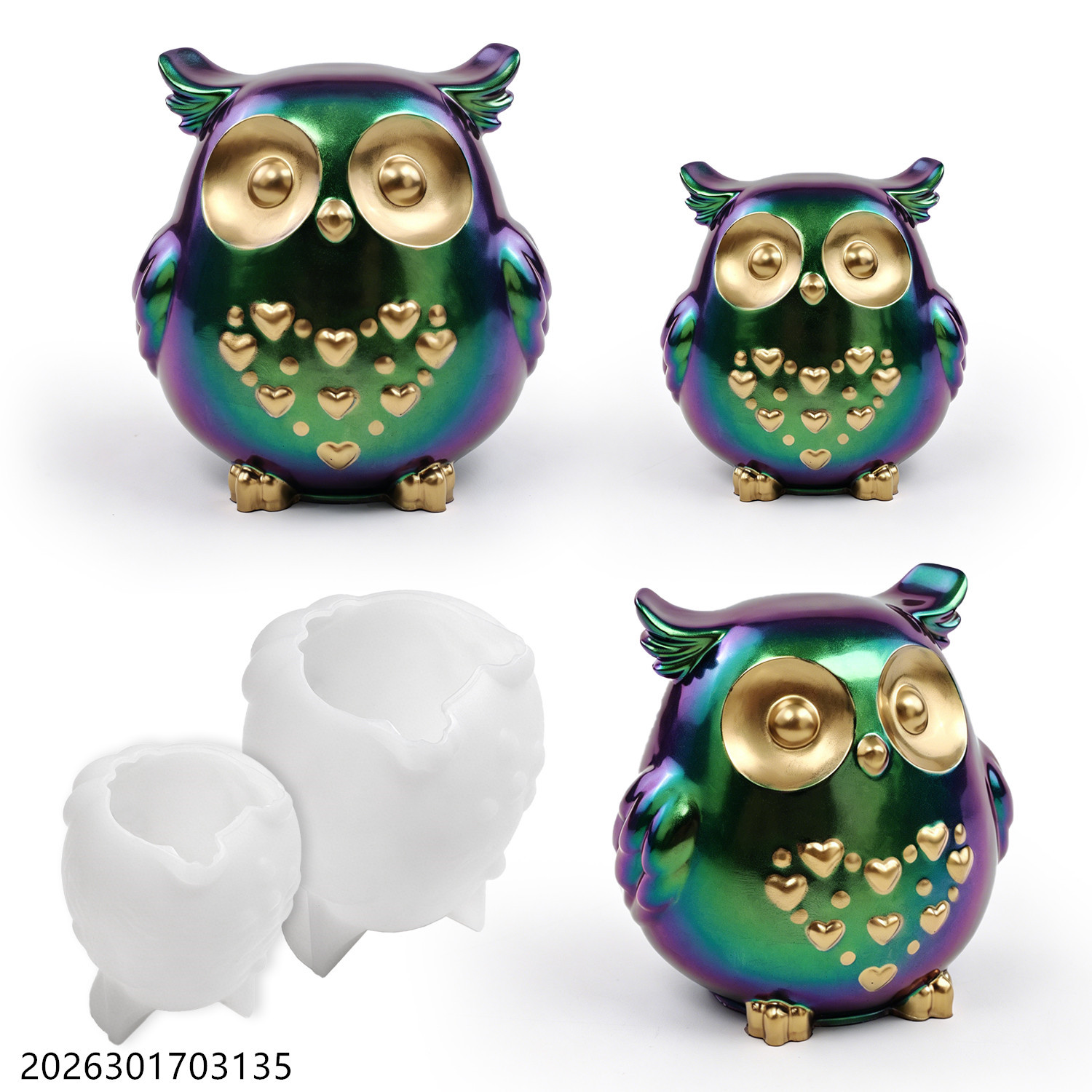 Candle Making Kit Diy - 올빼미 실리콘 몰드 3D 새 모양