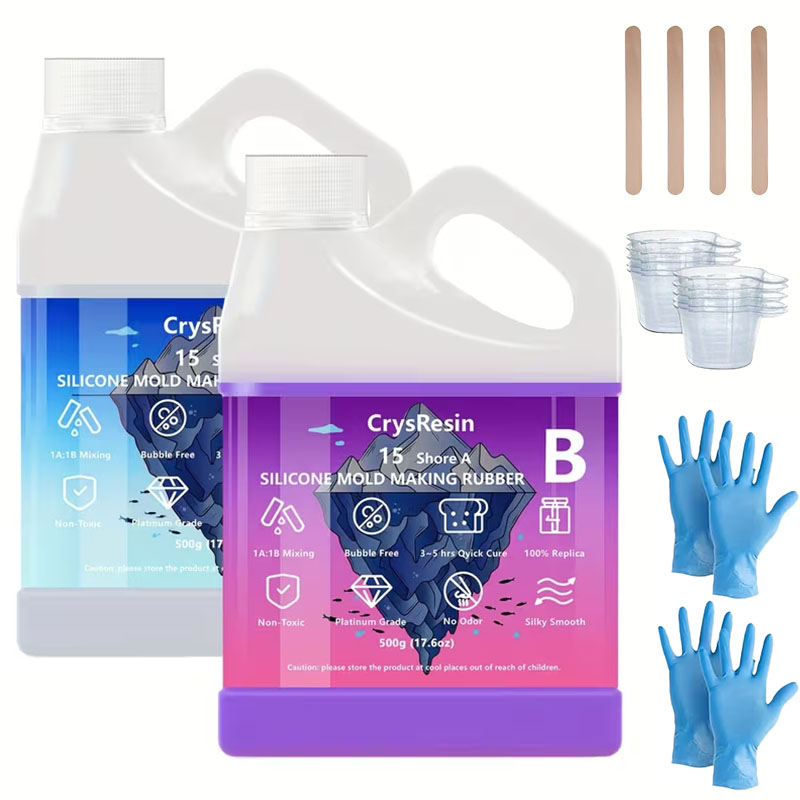 500ml 2병 액상 실리콘 몰드 제작용, 부드럽고 비 - Candle Making Kit 리뷰 및 가격