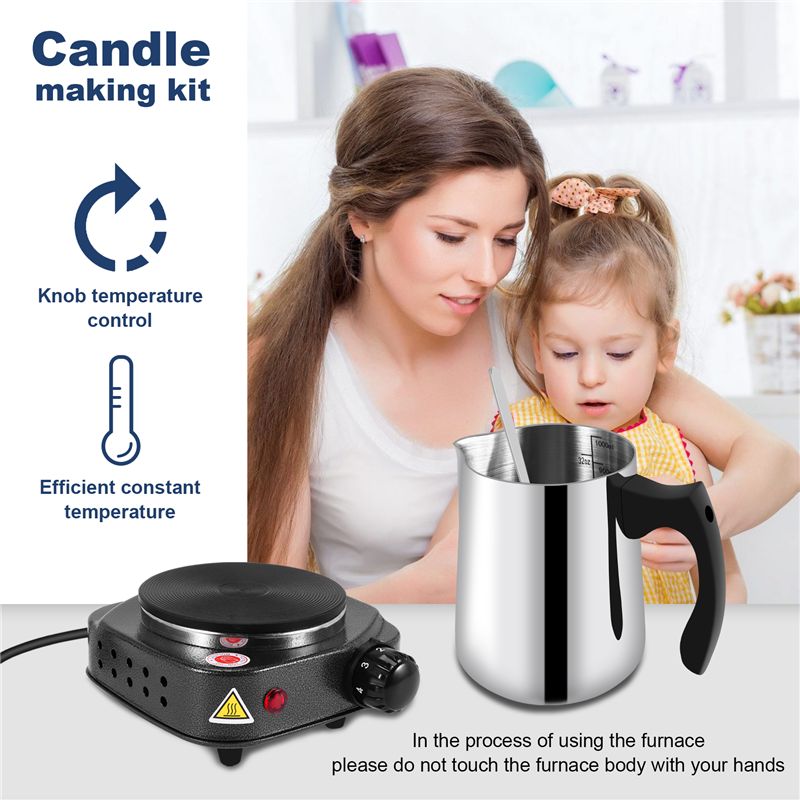 캔들 제작용 주전자, 왁스 녹이는 전기 히터 포함, 캔 - Candle Making Quantities 리뷰 및 가격