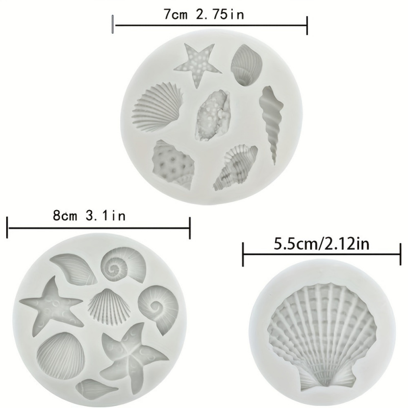 3개/세트, 쉘 몰드 세트, 불규칙한 모양, 폴리머 클 - Candle Making Kit Diy 리뷰 및 가격