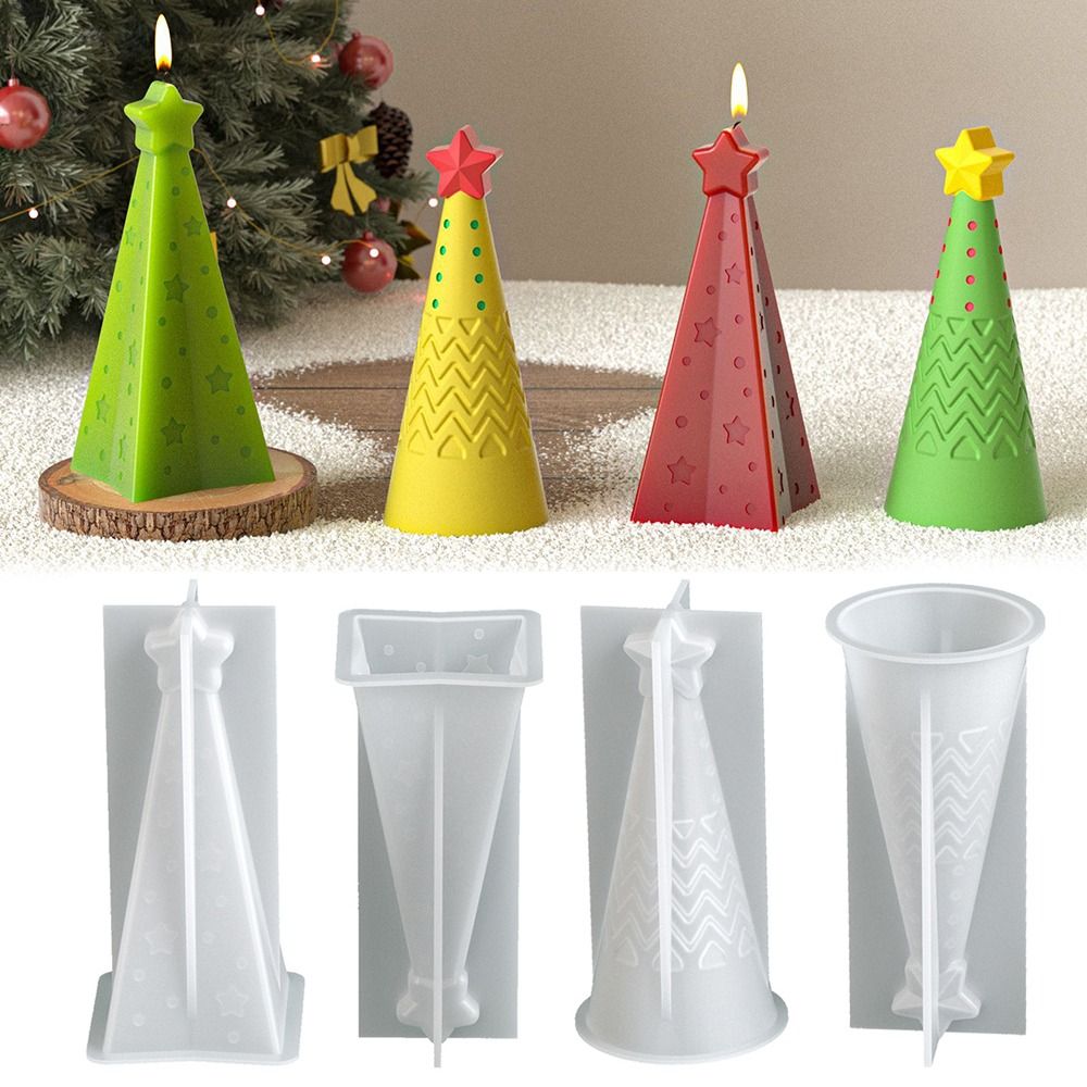 실리콘 크리스마스 콘 캔들 몰드 에폭시 레진 크리스탈  - Candle Making Kit Xmas 리뷰 및 가격
