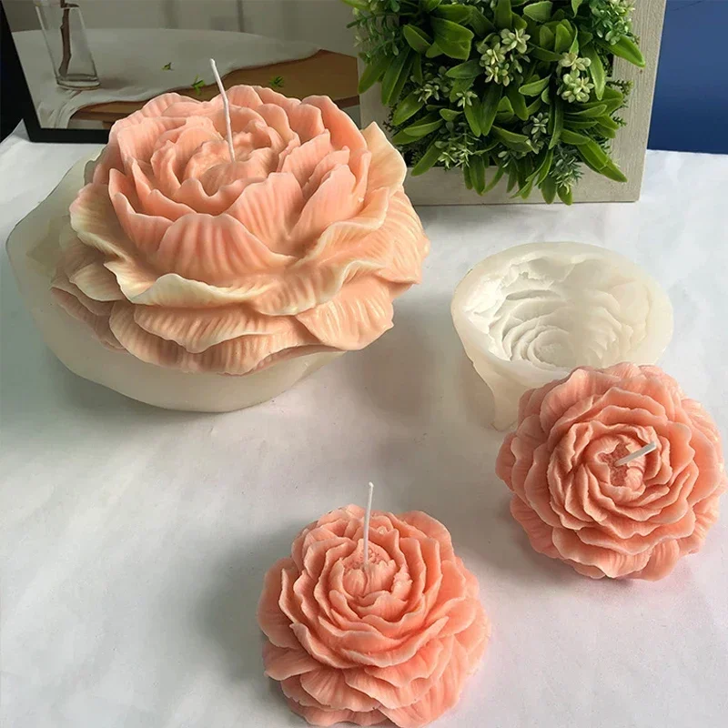 특대형 3D 꽃 캔들 실리콘 몰드 DIY 모란 아로마  - Candle Making Kit Diy 리뷰 및 가격