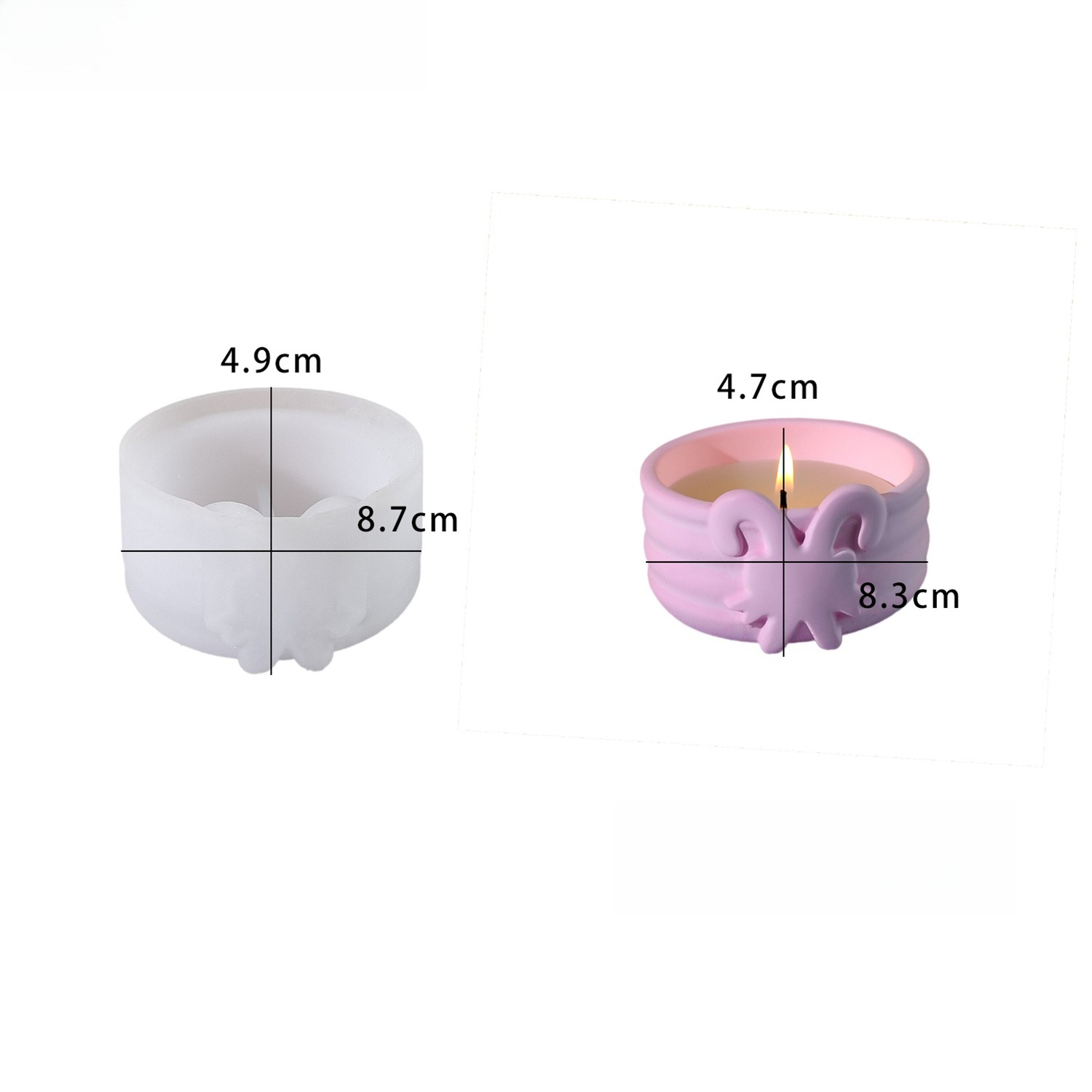 크리스마스 캔들 몰드 크리스마스 트리 눈송이 실리콘 몰 - Candle Making Kit Xmas 리뷰 및 가격