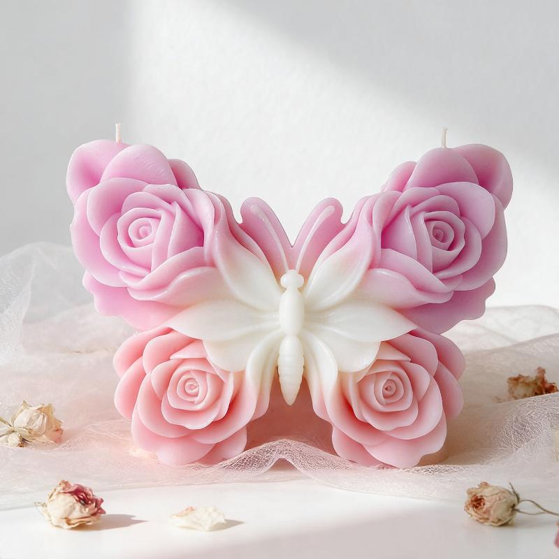 DIY 장미 나비 모양 실리콘 몰드 수제 아로마 캔들  - Candle Making Activity 리뷰 및 가격
