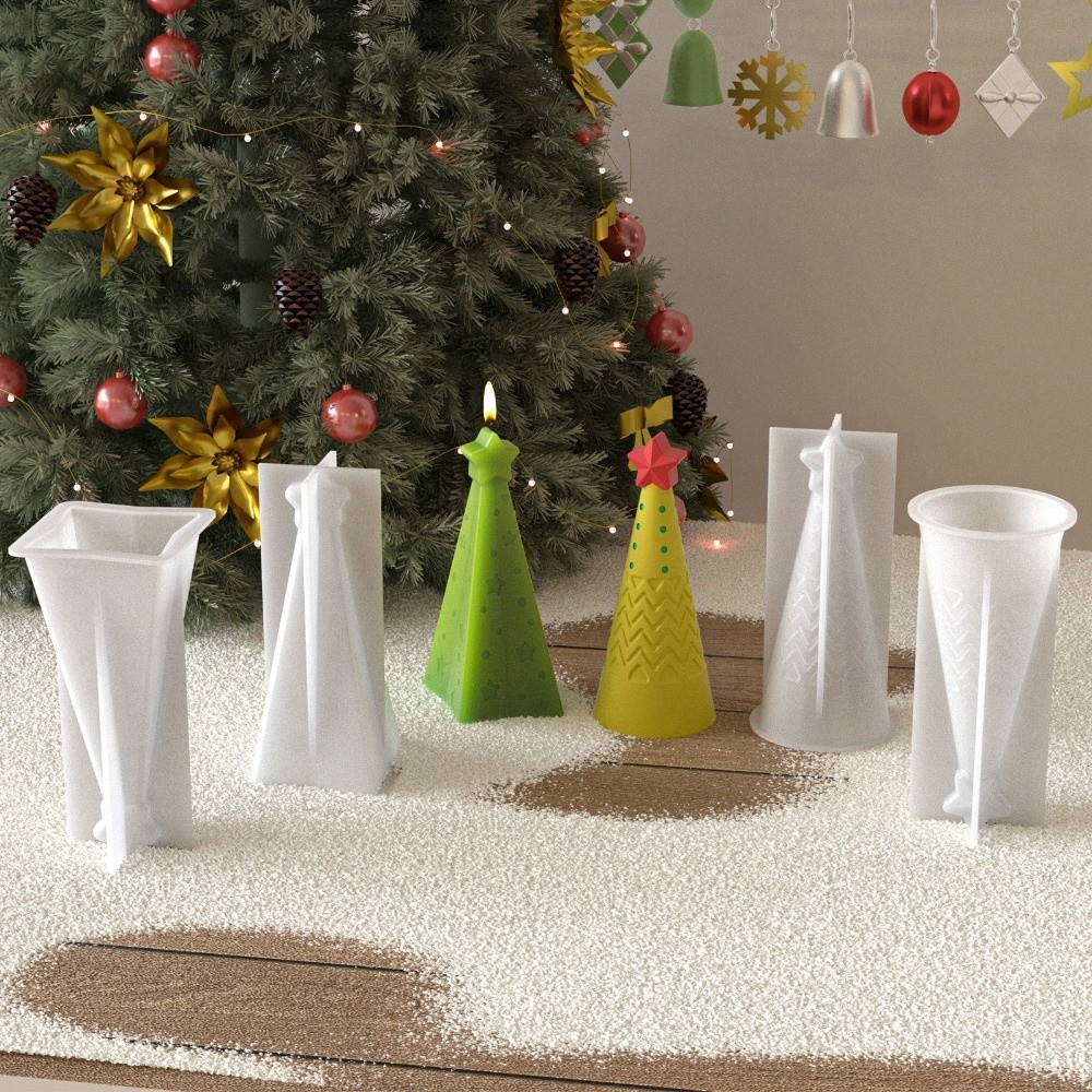 새로운 실리콘 크리스마스 콘 캔들 몰드 에폭시 레진 D - Candle Making Kit Xmas 리뷰 및 가격