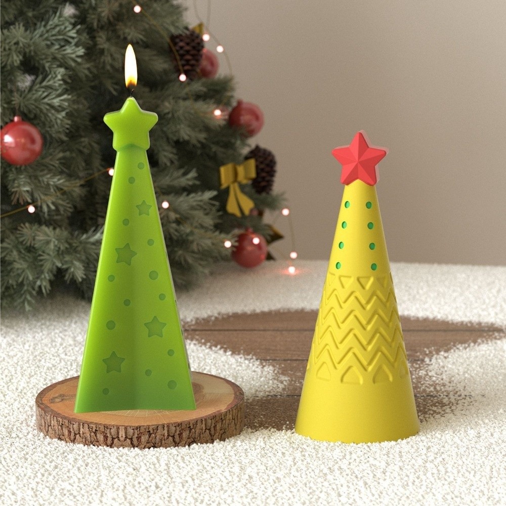 새로운 실리콘 크리스마스 콘 캔들 몰드 에폭시 레진 D - Candle Making Kit Xmas 리뷰 및 가격
