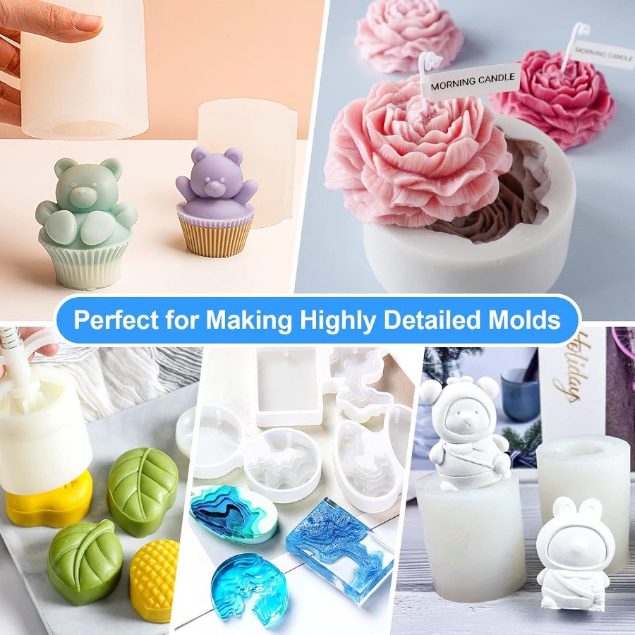 실리콘 몰드 제작 키트, 38.8oz 15A 탄성 액상 - Candle Making Activity 리뷰 및 가격