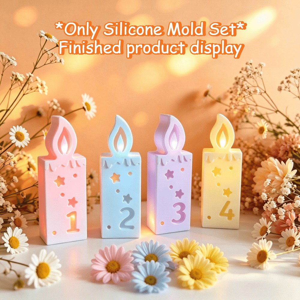 실리콘 숫자 양초 몰드 키트, 수제 향초 만들기 도구, - Candle Making Kit Xmas 리뷰 및 가격